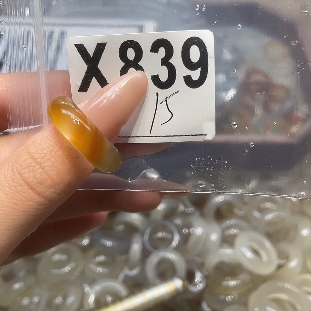 玛瑙/玉髓未镶嵌戒指839