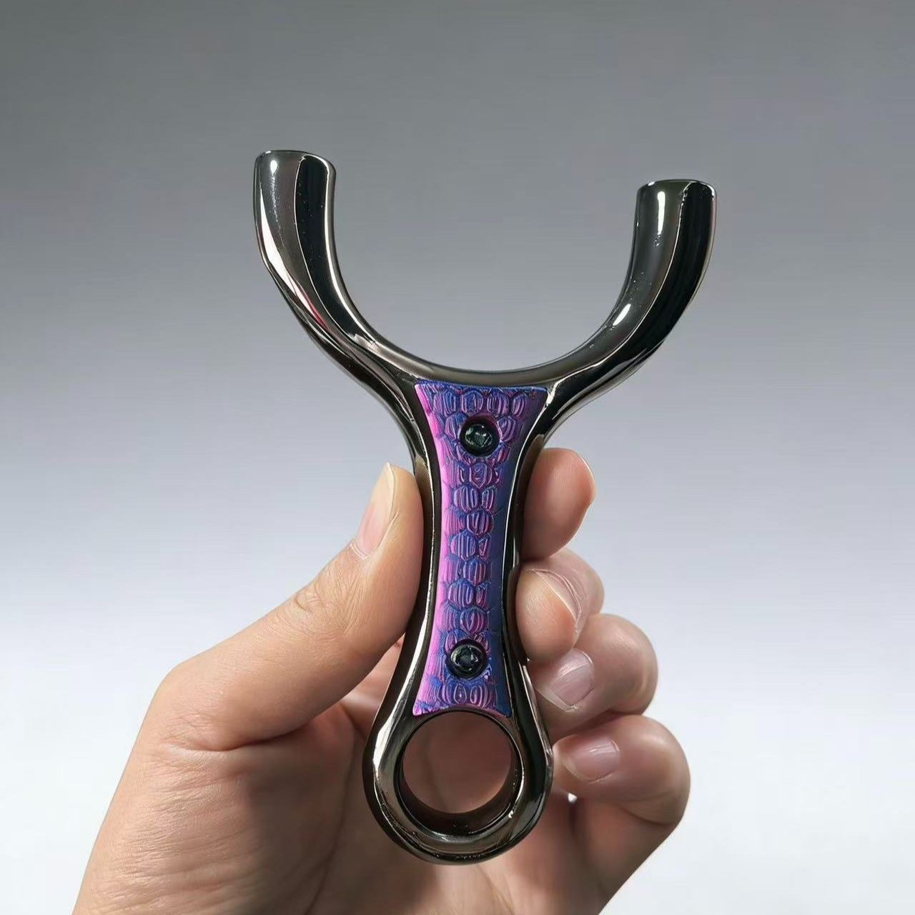 超硬铝合金弹弓夜隼顶卡正品卡球手感王圆孔高精准大威力弹架