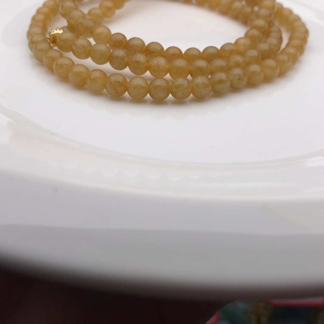 定制翡翠未镶嵌翡翠珠链 卡6