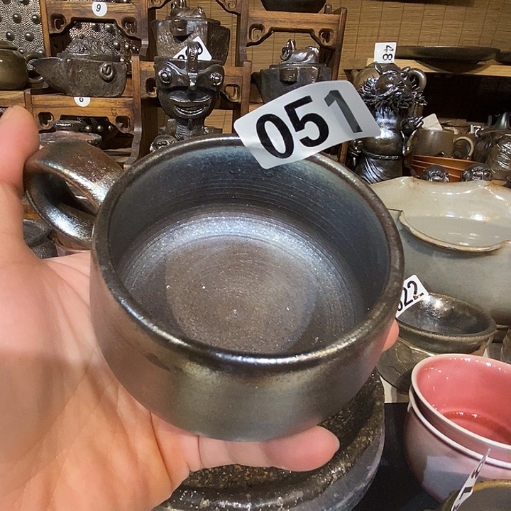 高温柴烧陶泥咖啡杯