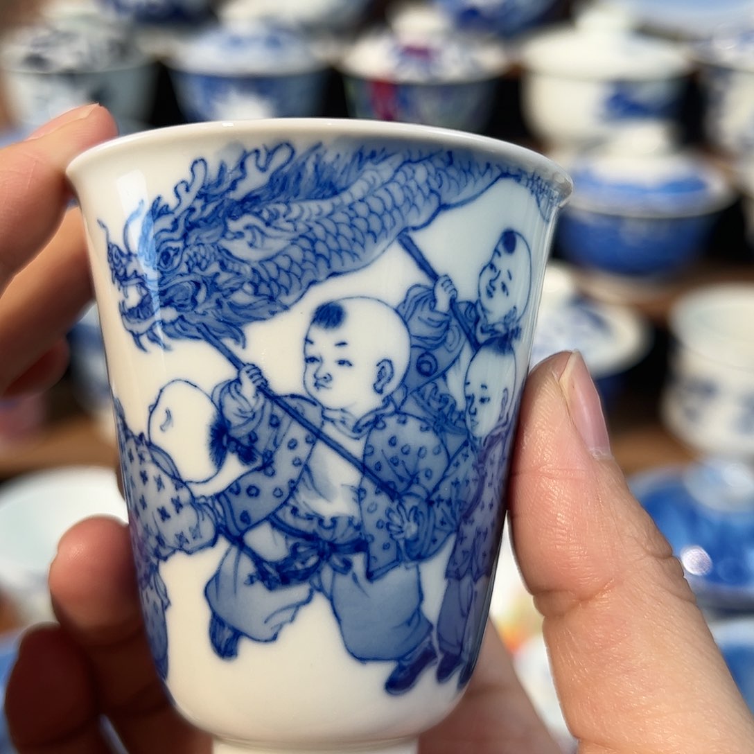 一*拾藝瓷梦五子闹春图