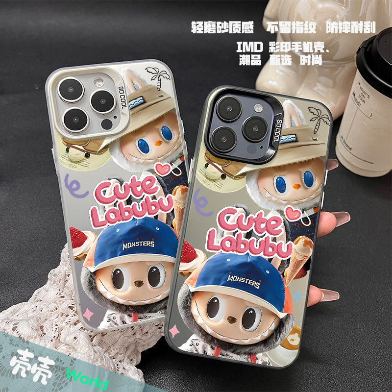 甜点拉布 软包硬背潮壳散热创意手机壳适用苹果华为OPPO小米VIVO