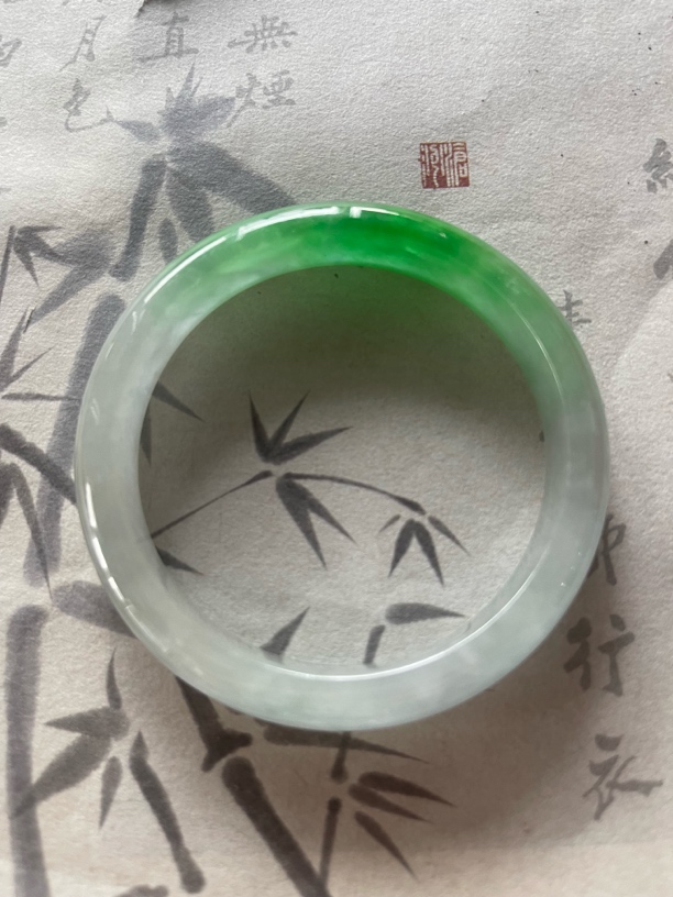 H592-五四➕缅甸翡翠手镯时尚冰