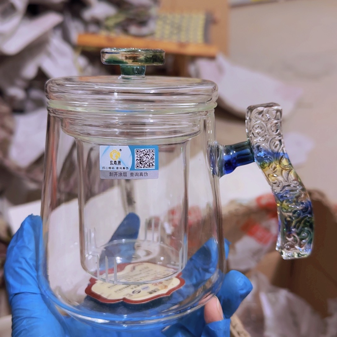 高硼硅玻璃茶水分离款S56彩韵