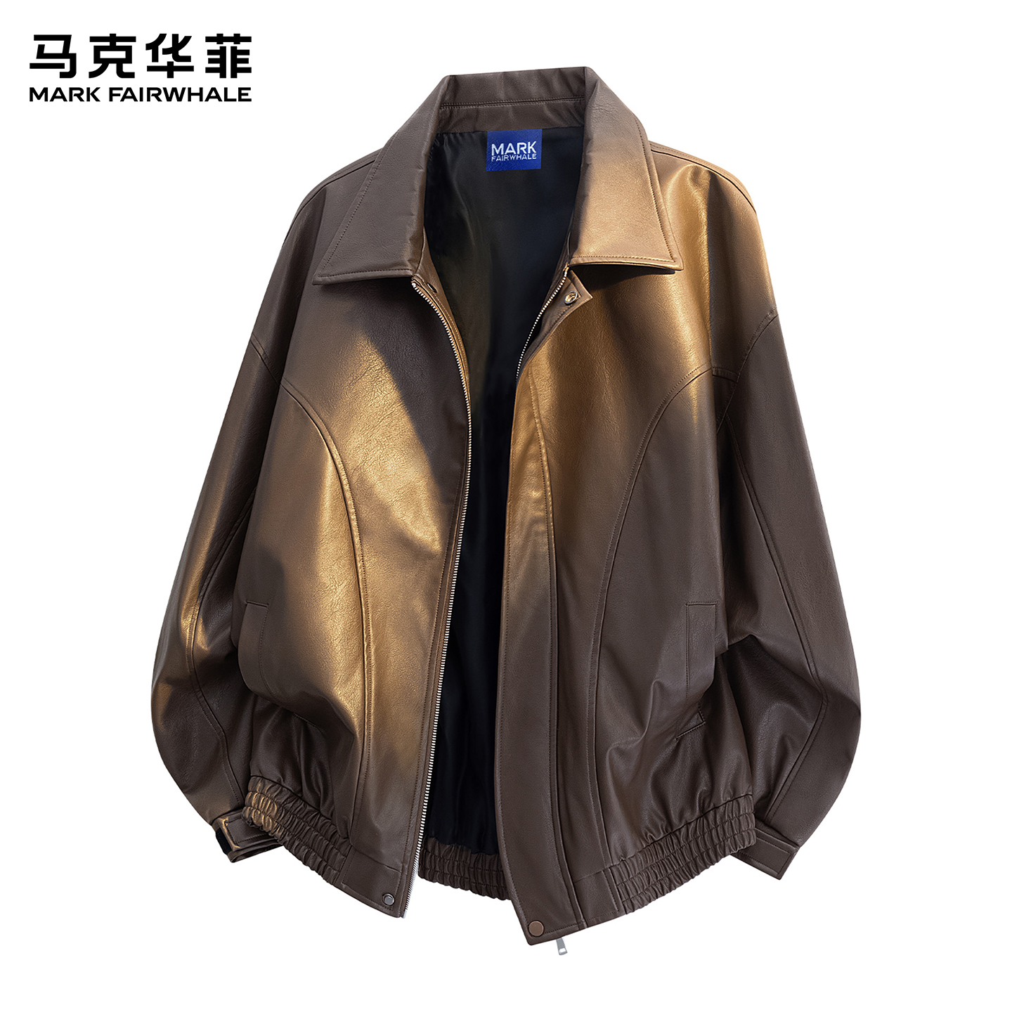 马克华菲高端解构皮衣男士2025秋冬季新款时尚潮流休闲夹克外套男