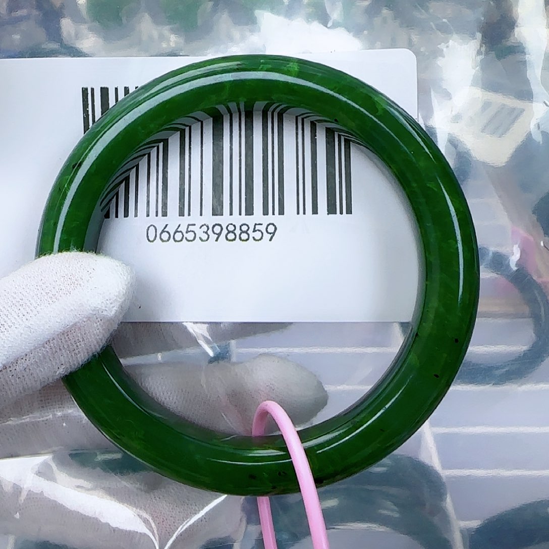 和田玉（碧玉）手镯未镶嵌58