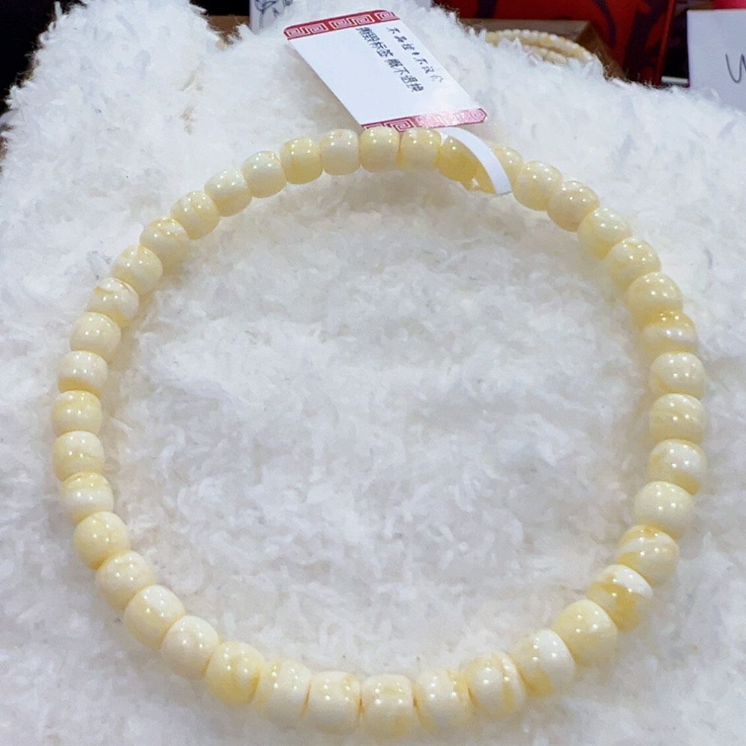 蜜蜡手链未镶嵌5m奶白浓蜡福利
