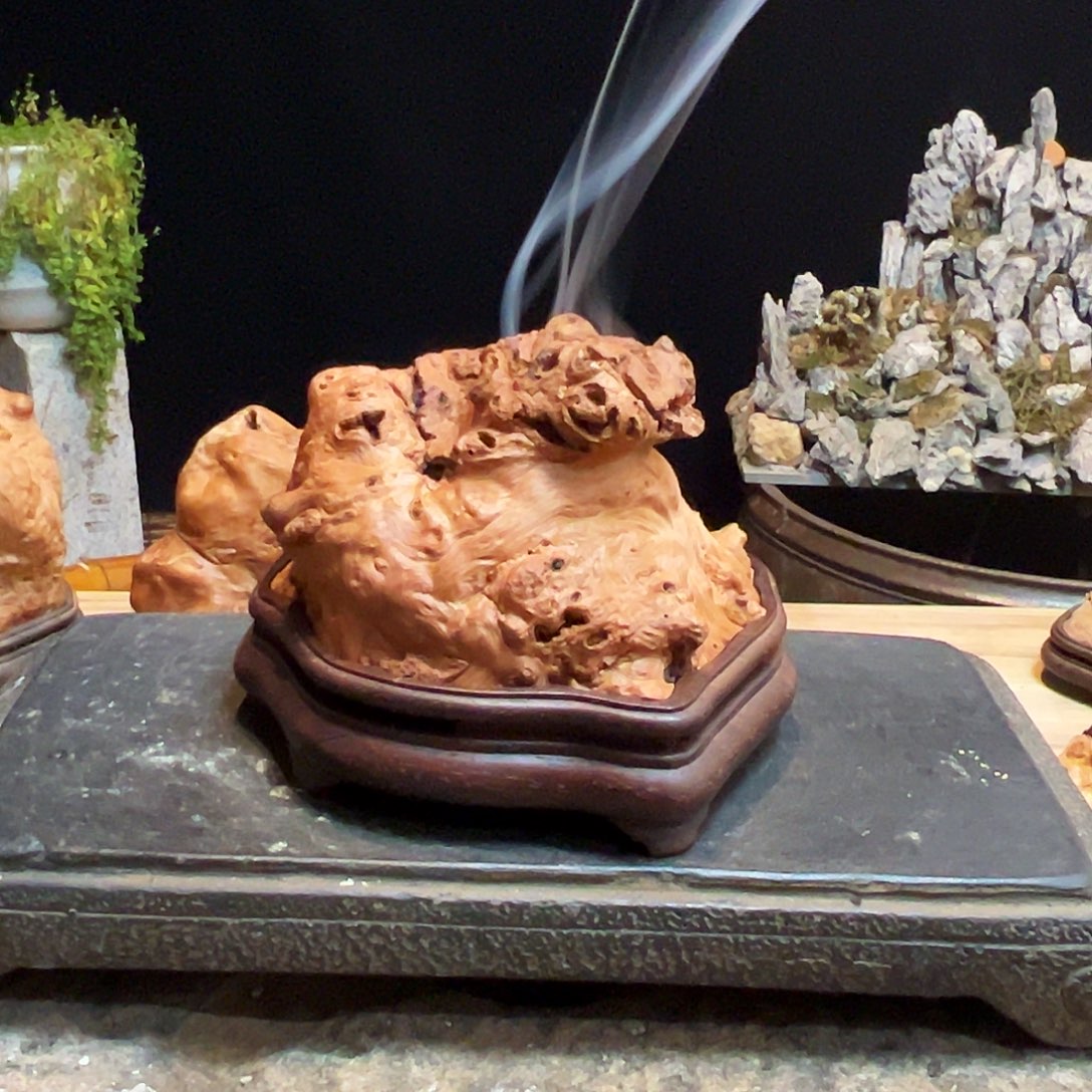 荔枝木那***.熏香留疤香炉