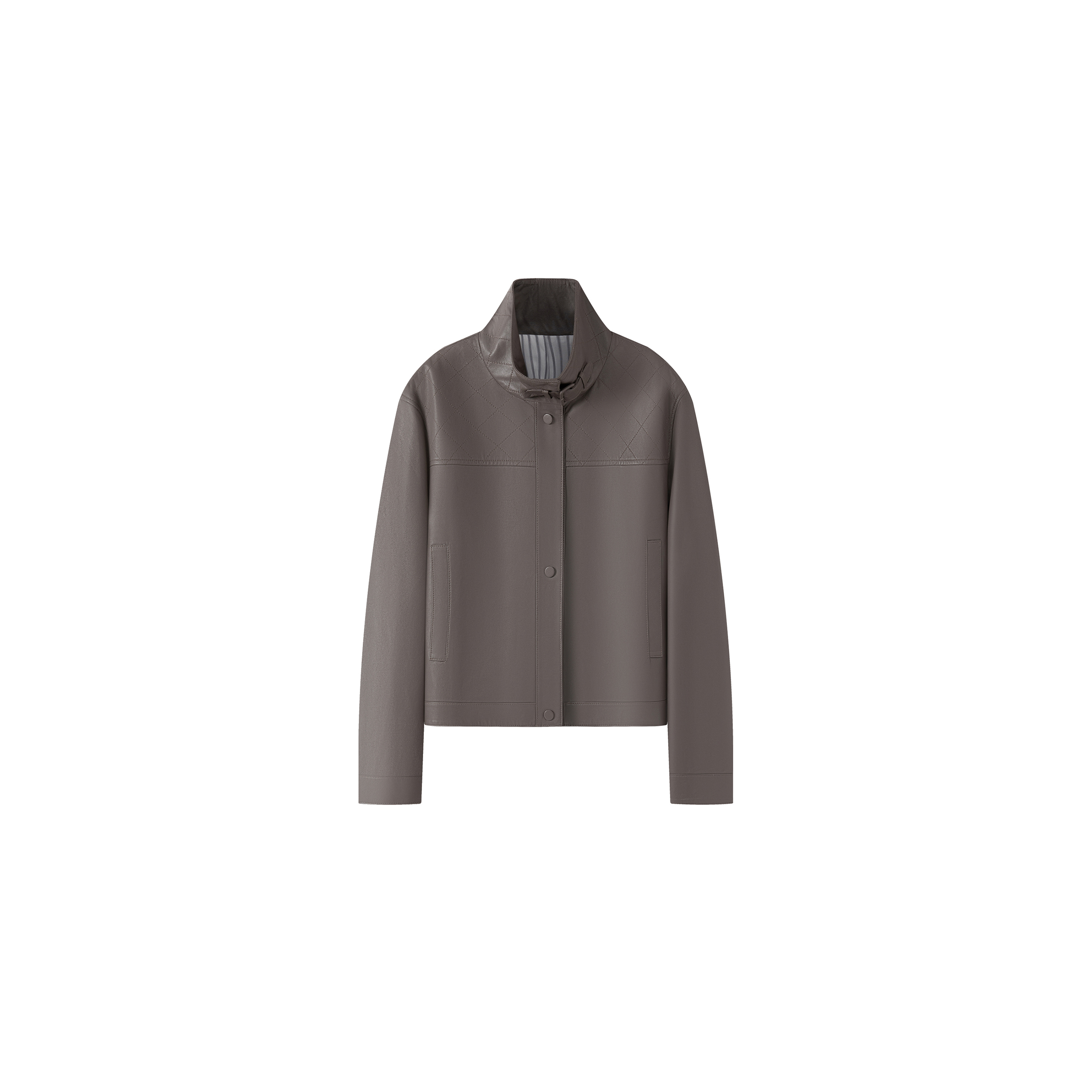 CoCoRoin女士甄选高奢进口羊皮真皮皮衣时尚高级感轻奢立领短外套