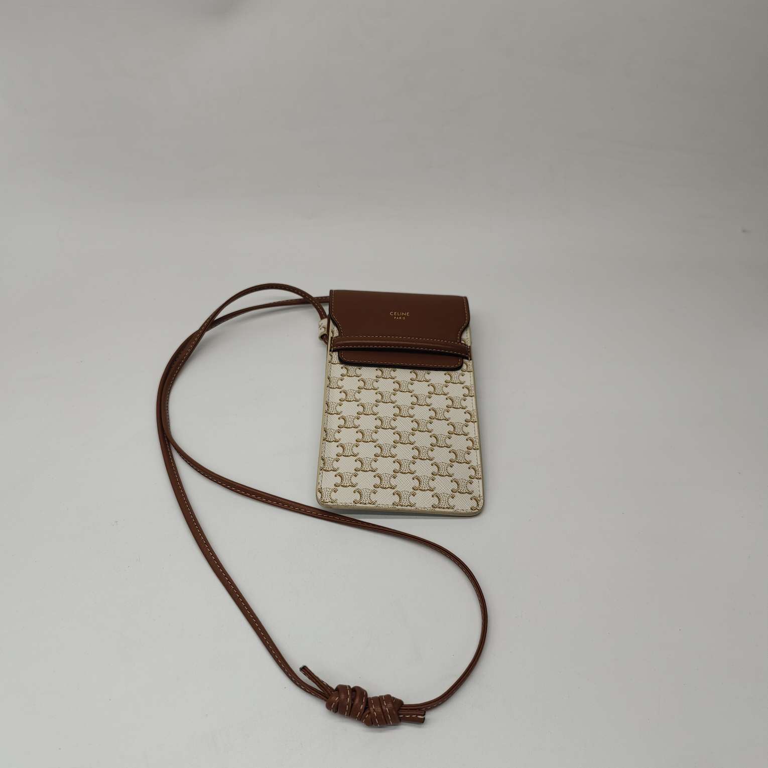 99新 Celine/思琳 翻盖手机包 斜挎单肩包