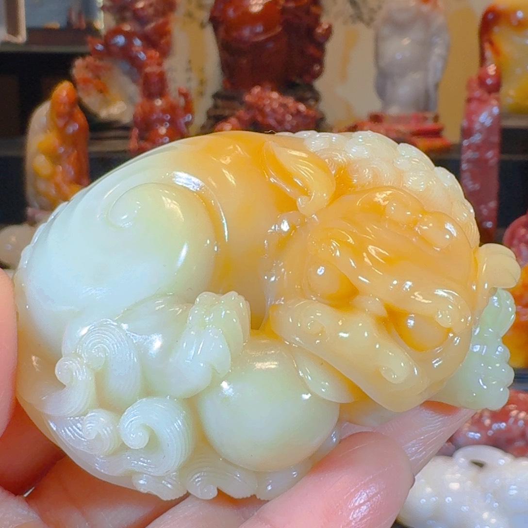 寿山石印石黄芙蓉