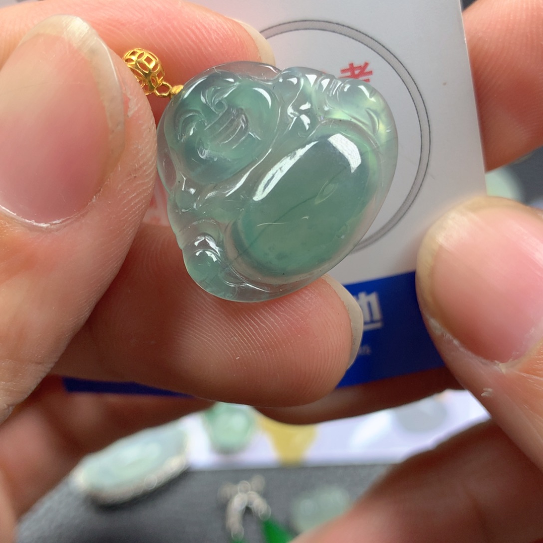 【闪购商品】翡翠颈饰18K金镶嵌翡翠