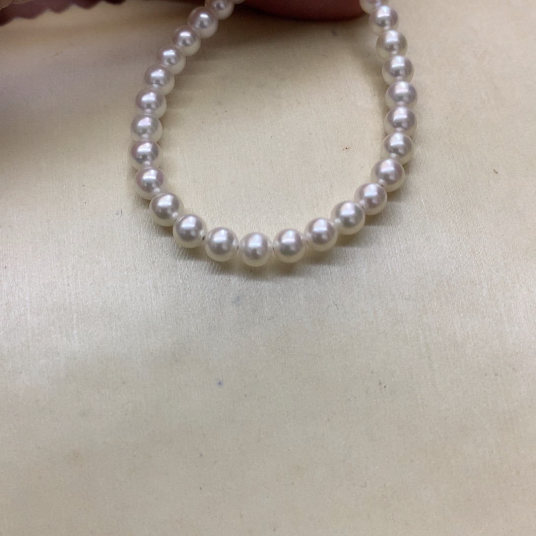 银S925镶嵌淡水珍珠手链3.5-4baby手链