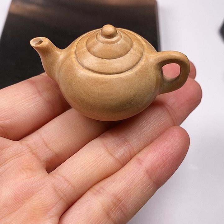 夕***红檀香木把件老山檀香把把壶