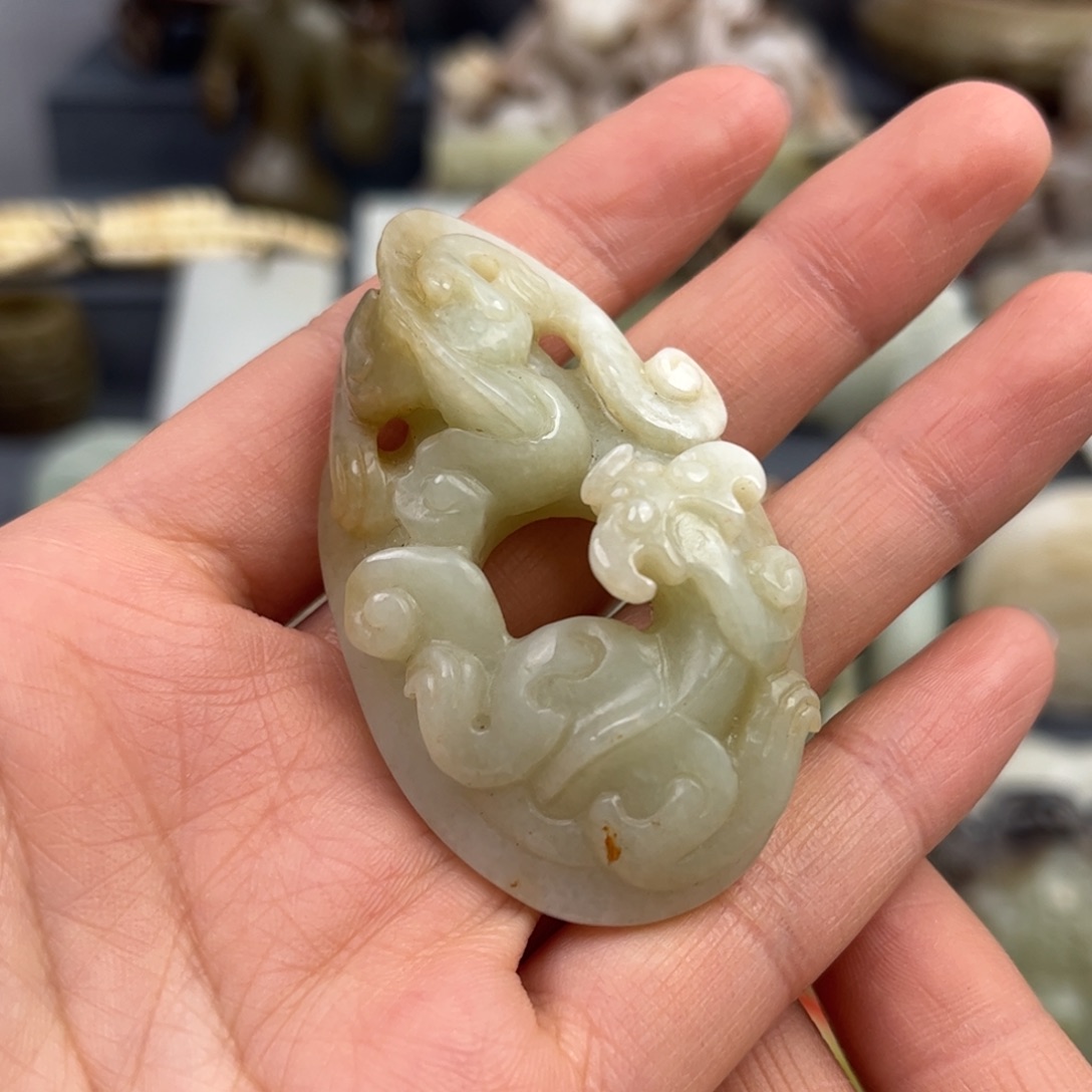 和田玉未镶嵌颈饰鉴古藏珍鉴古藏珍