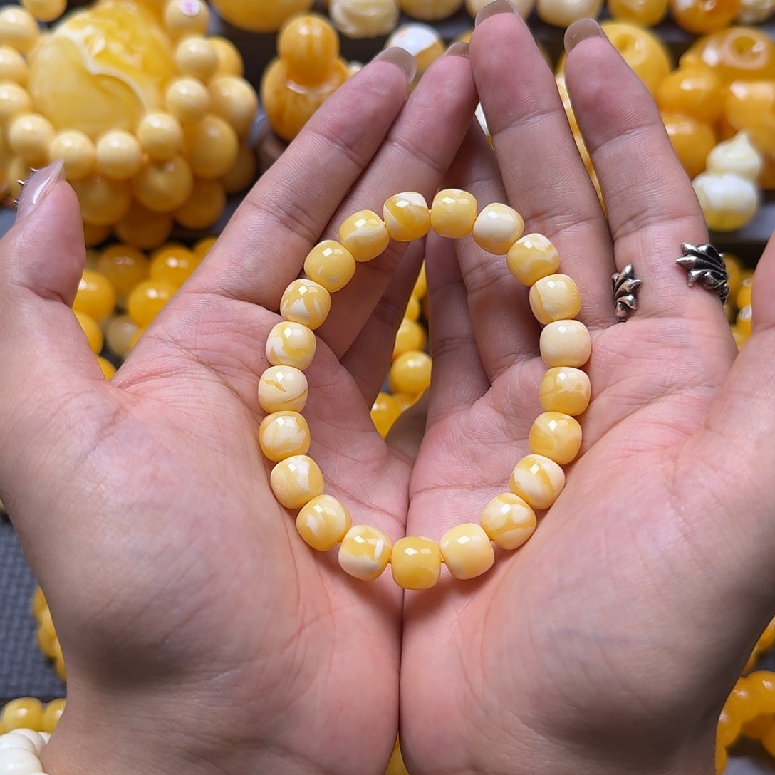 未镶嵌蜜蜡珠宝奇石同料11mm