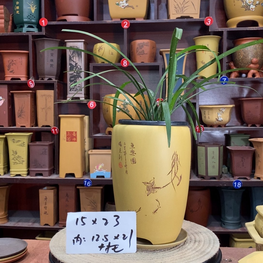 紫砂艺术紫砂花盆