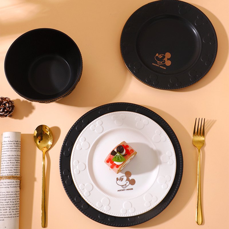 【言则】迪士尼正品奇悦系列8英寸浮雕盘-2个装