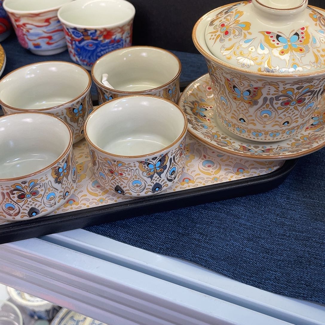 陶景德陶瓷盖碗茶具