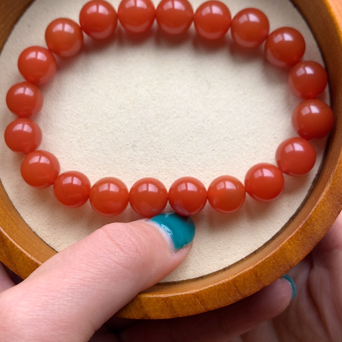 南红玛瑙未镶嵌保山天然原矿南红10mm+手串