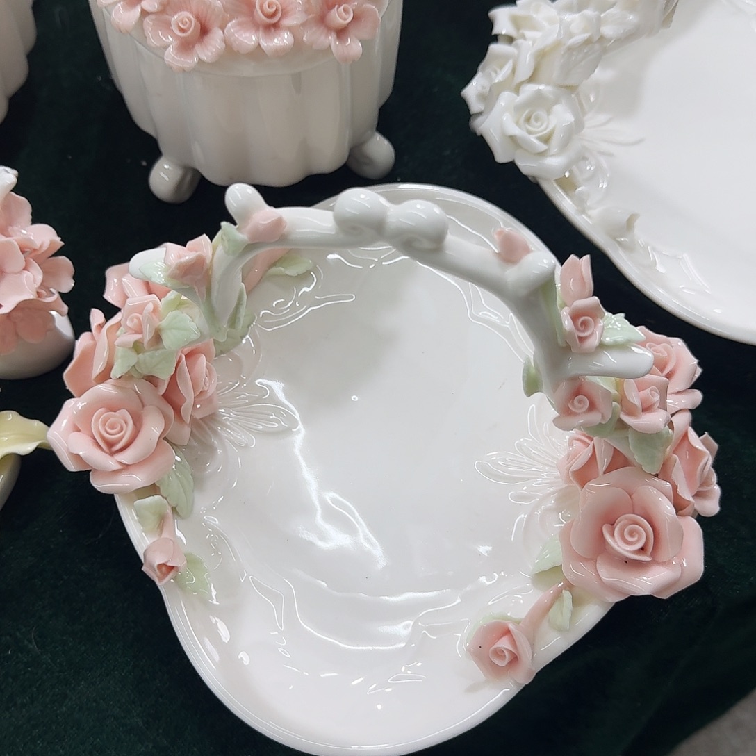 呐***呢重工玫瑰花提篮水果盘