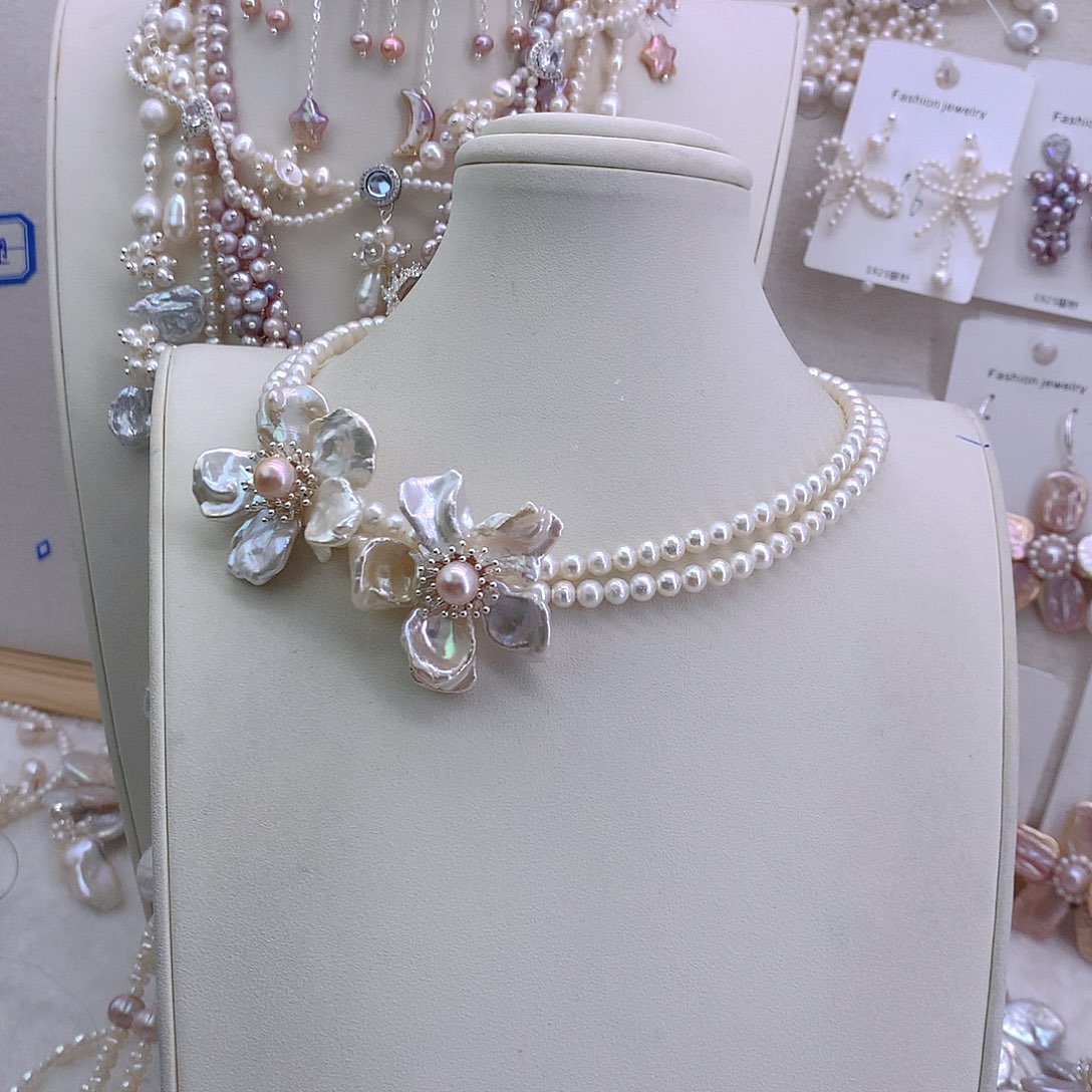 举***ℤ未镶嵌项链淡水珍珠