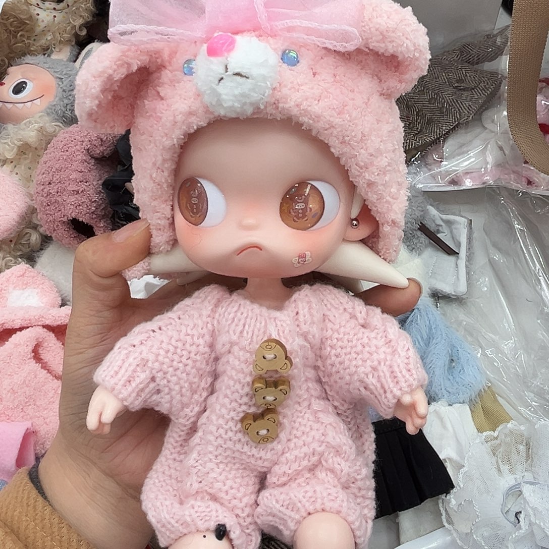 帽子加连体毛衣裤