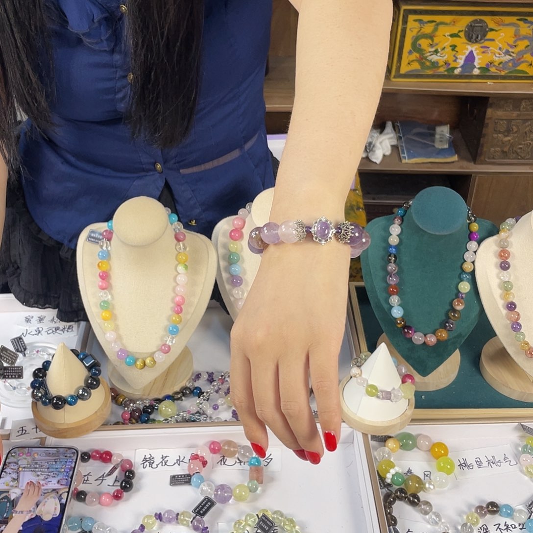 水晶手链银S925镶嵌