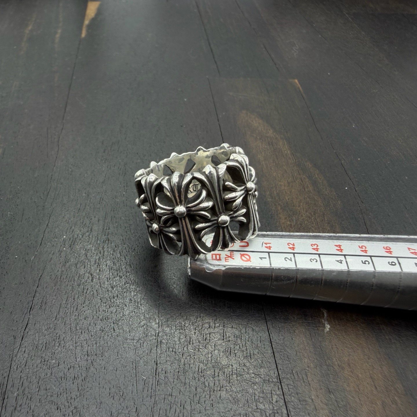 US8码 Chrome Hearts 克罗心 墓葬戒指 