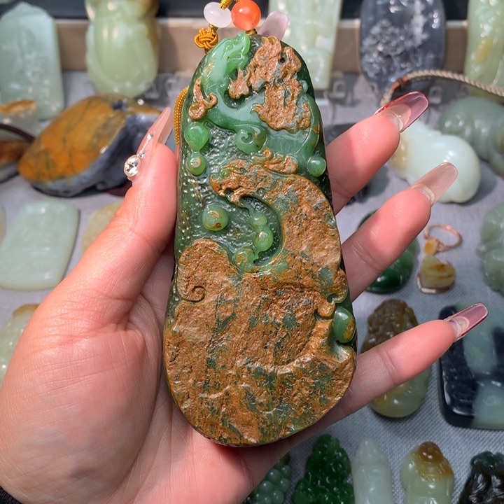 和田玉挂件未镶嵌饱****4