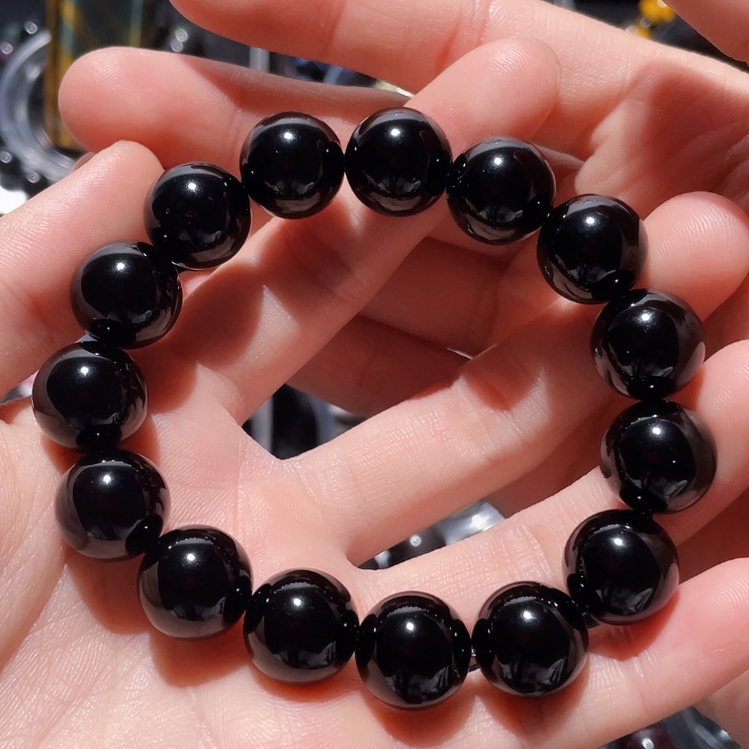 黑曜岩手链未镶嵌鹤*