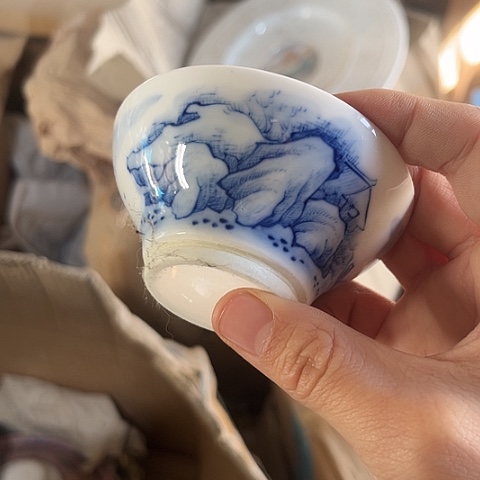 其他瓷手绘茶楼一个