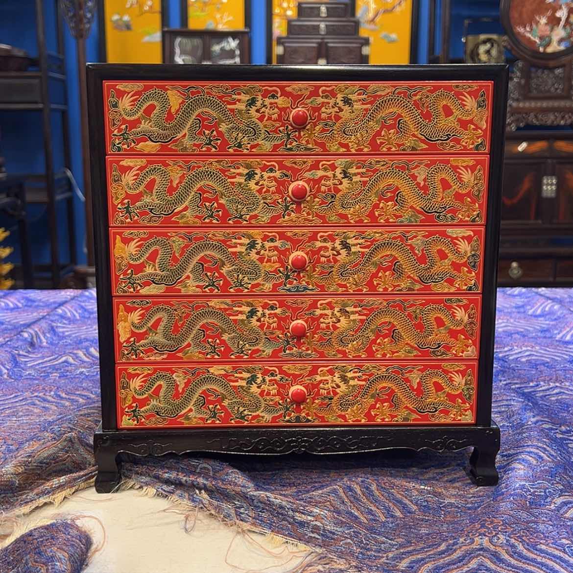 【闪购商品】乌木类成套家具紫光檀茶柜