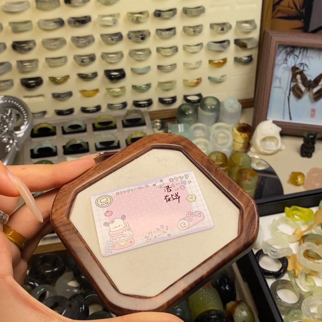 浩***好蛇纹石玉未镶嵌戒指