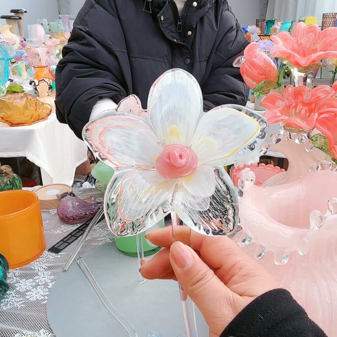 福利不退不换琉璃花瓶艺术品