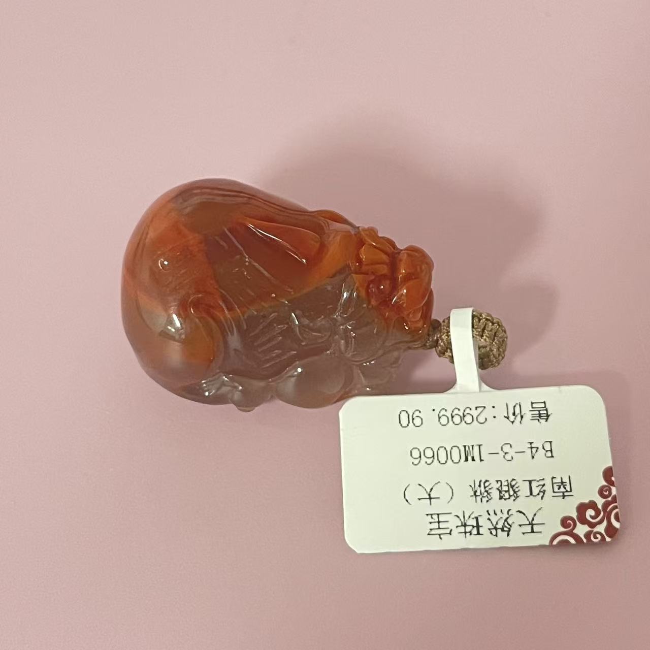 天然南红玛瑙貔貅吊坠女款不含链