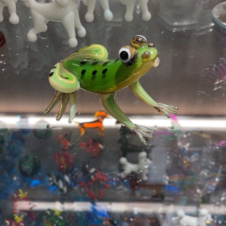 琉璃手工艺品青蛙