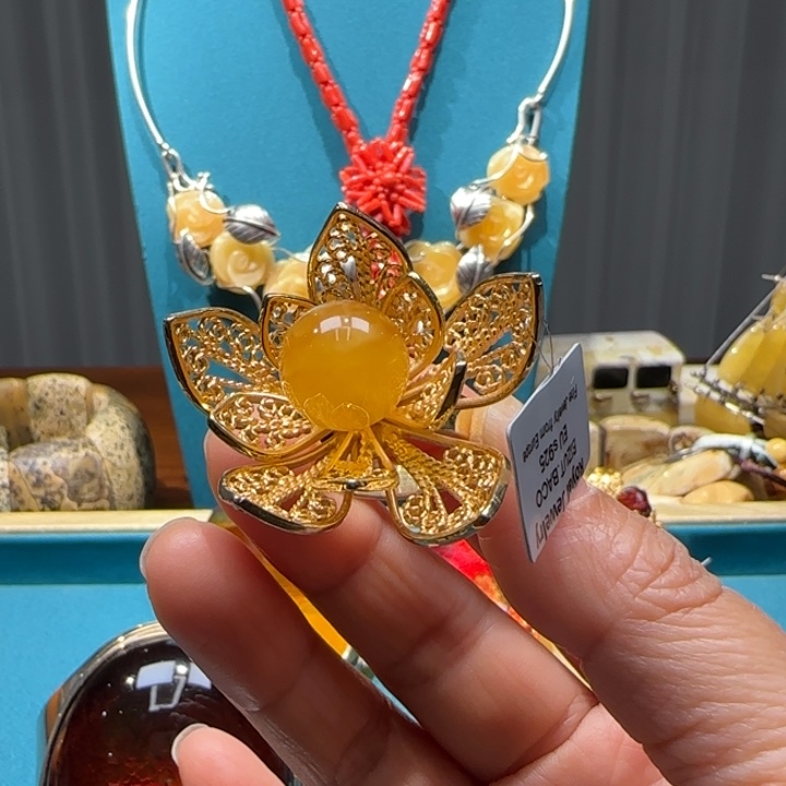 琥珀未镶嵌手链波兰设计款琥珀蜜蜡