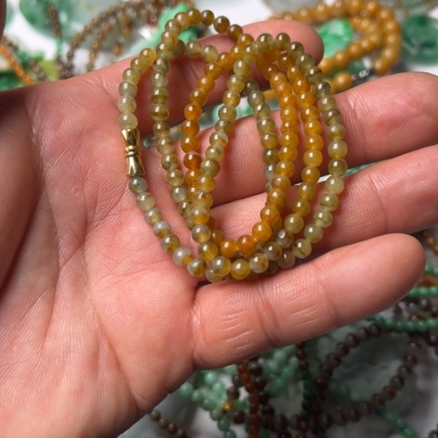 定制翡翠未镶嵌阳**园连子