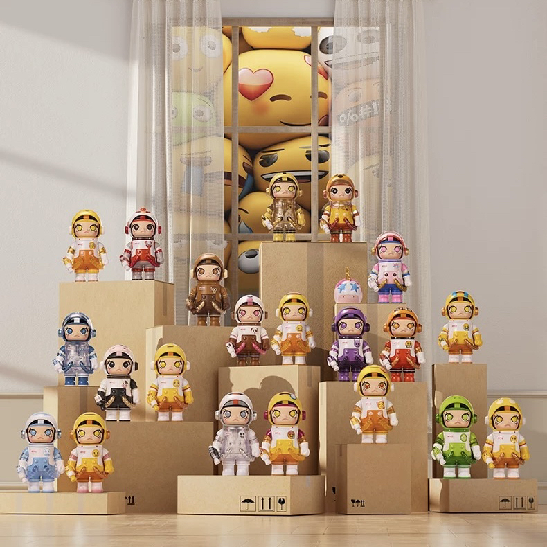 【拆盒】MEGA SPACE MOLLY 100% × emoji™ 系列盲盒