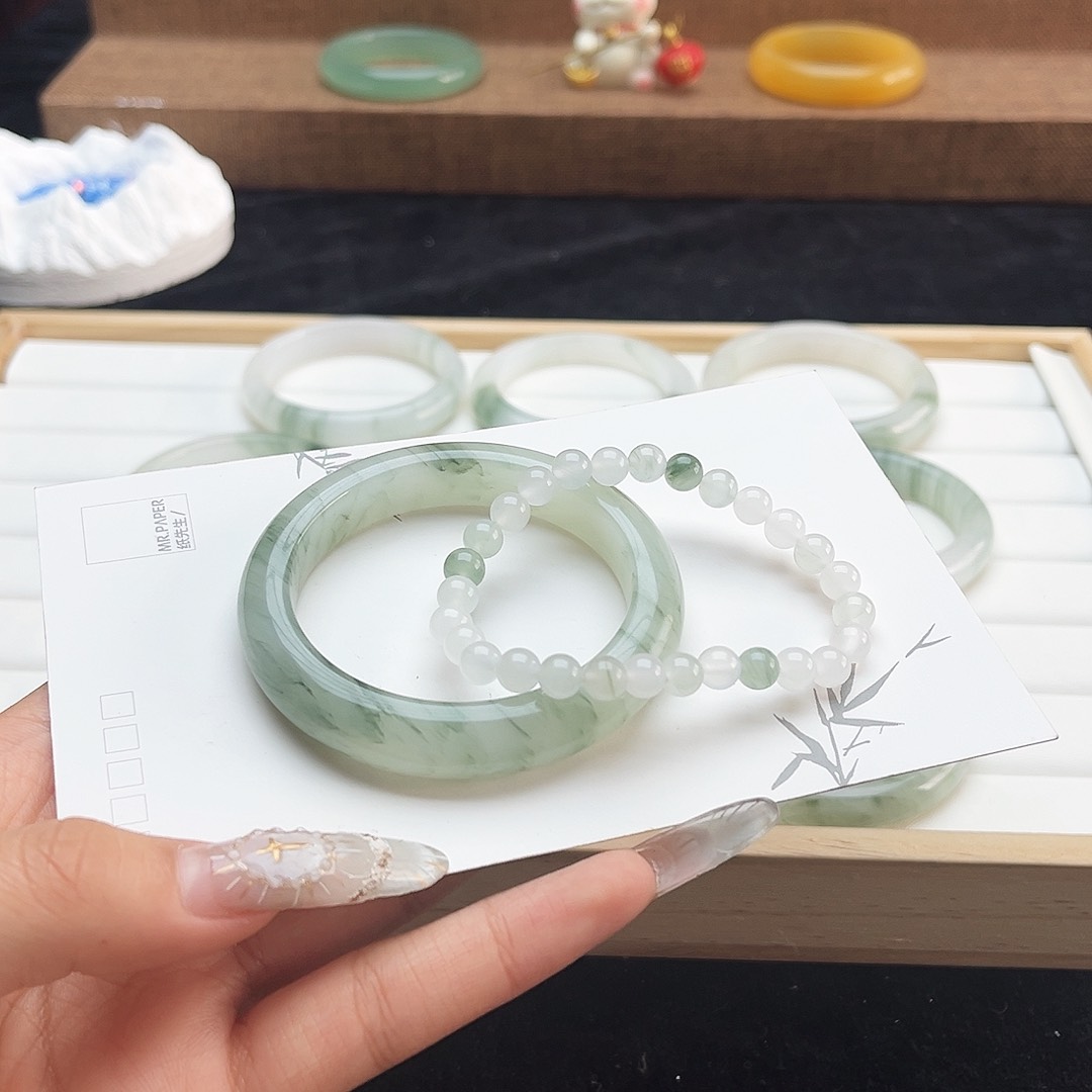 未镶嵌手镯石英质玉h遮