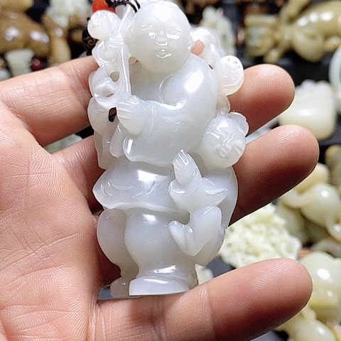 【闪购商品】和田玉挂未镶嵌冲****?