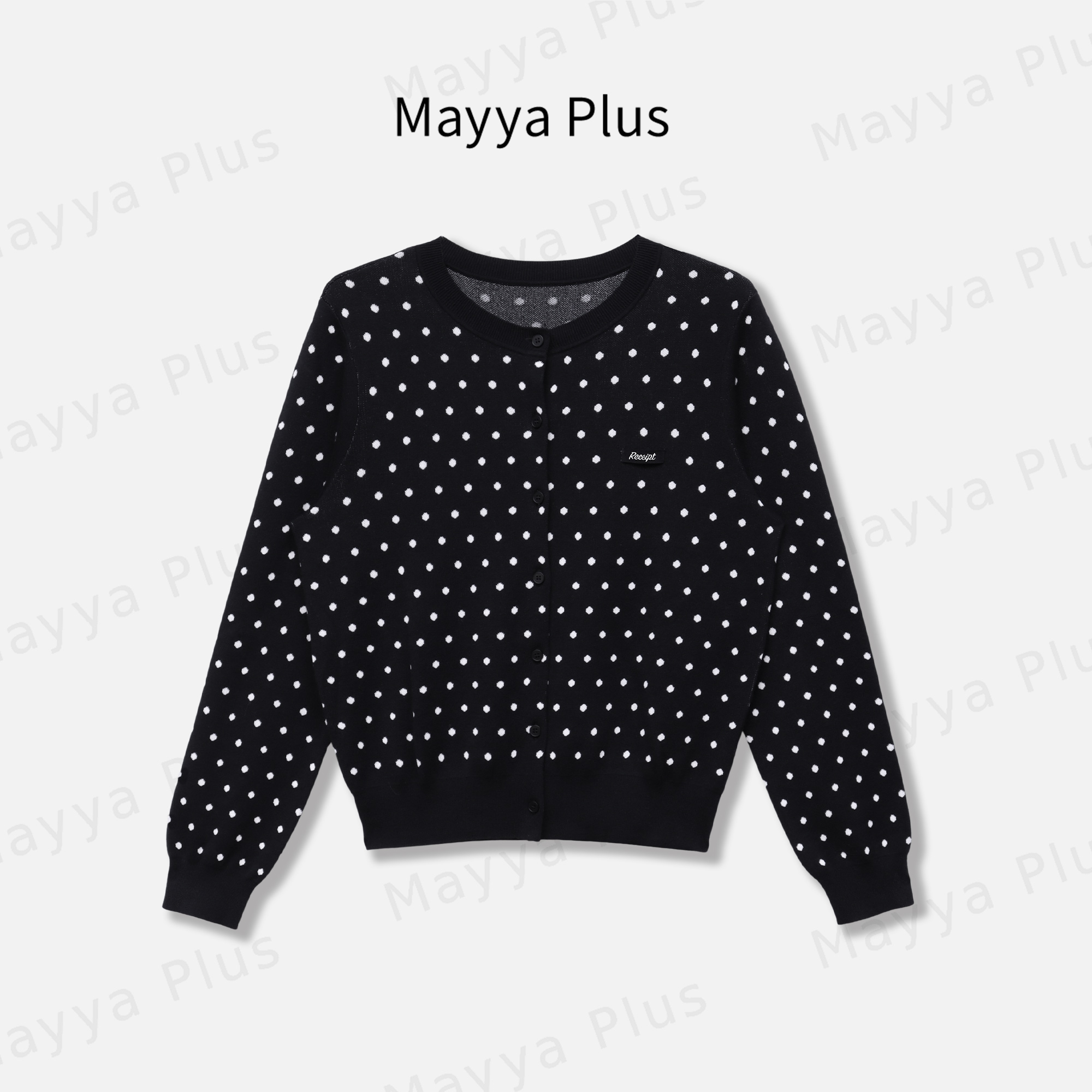 【回忆录】Mayya Plus麦芽定制波点外搭针织开衫百搭女外套32536938