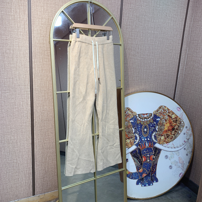 BS189孕妇咖色针织加绒裤90-120