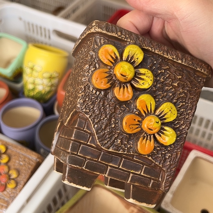 粗陶材质多肉花盆