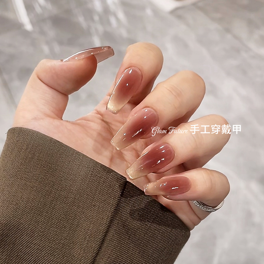 【金丝绸】新款手工定制穿戴甲美甲成品美甲贴片10片