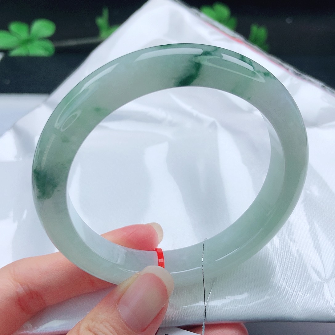 未镶嵌手镯翡翠水*金58圈