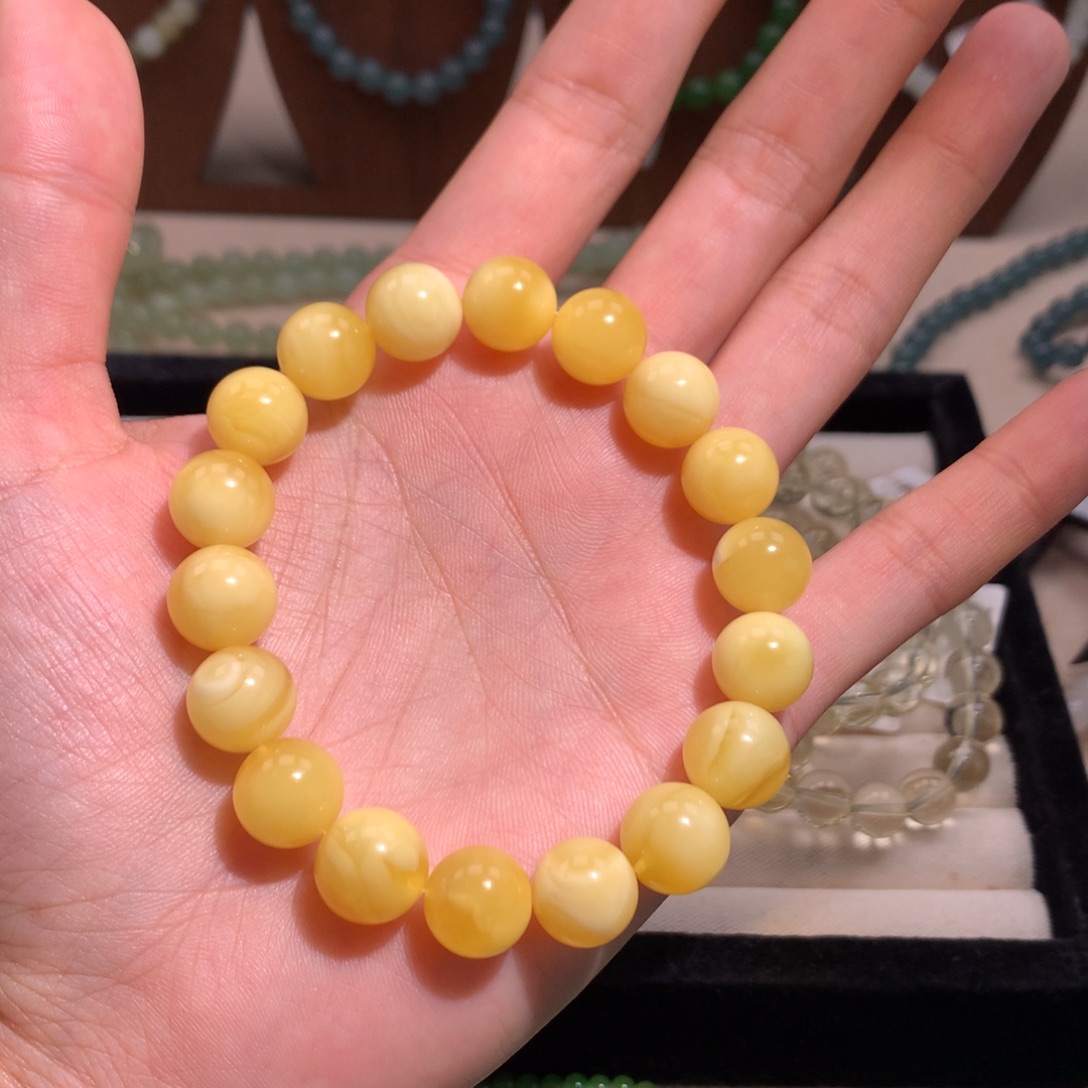 蜜蜡未镶嵌手链蜜蜡