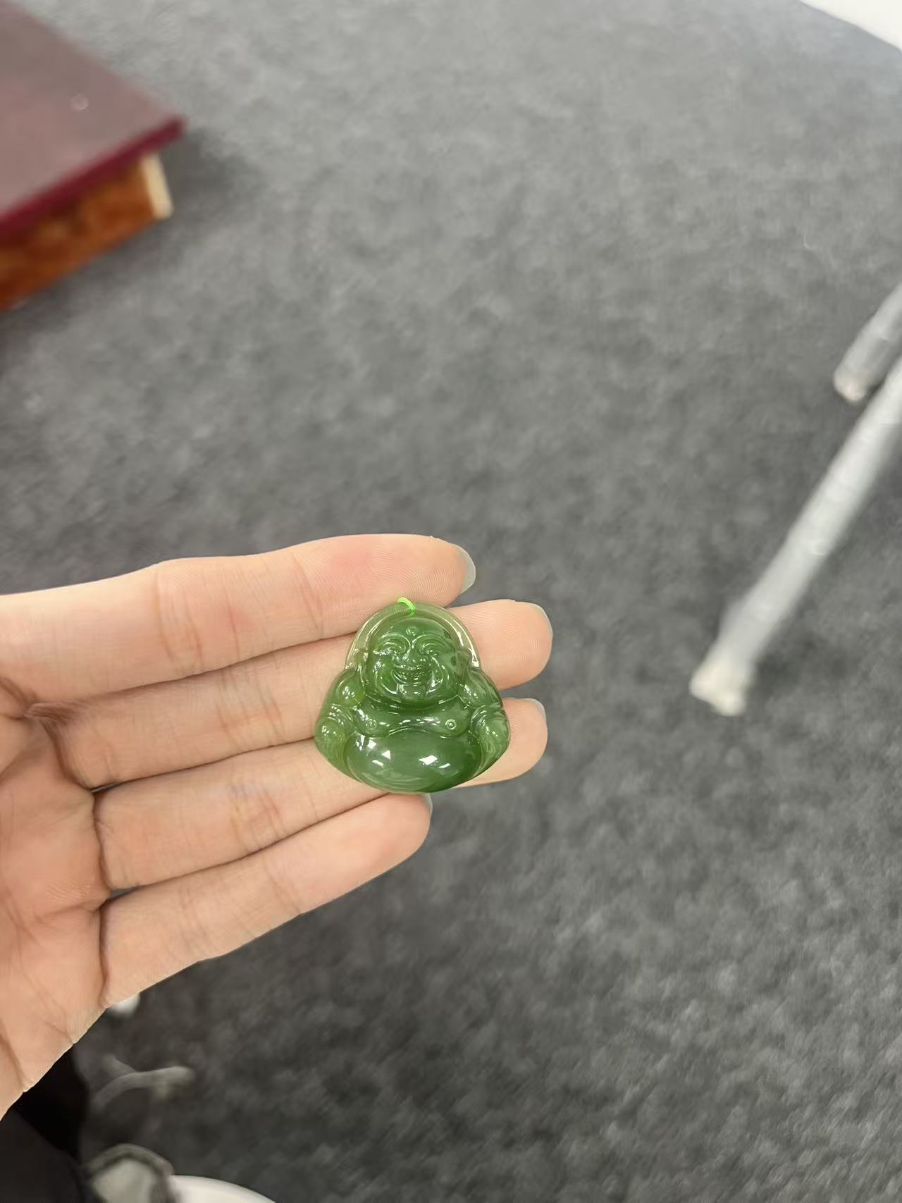 和田玉碧玉佛公吊坠 多样性发一 BI-FG30X