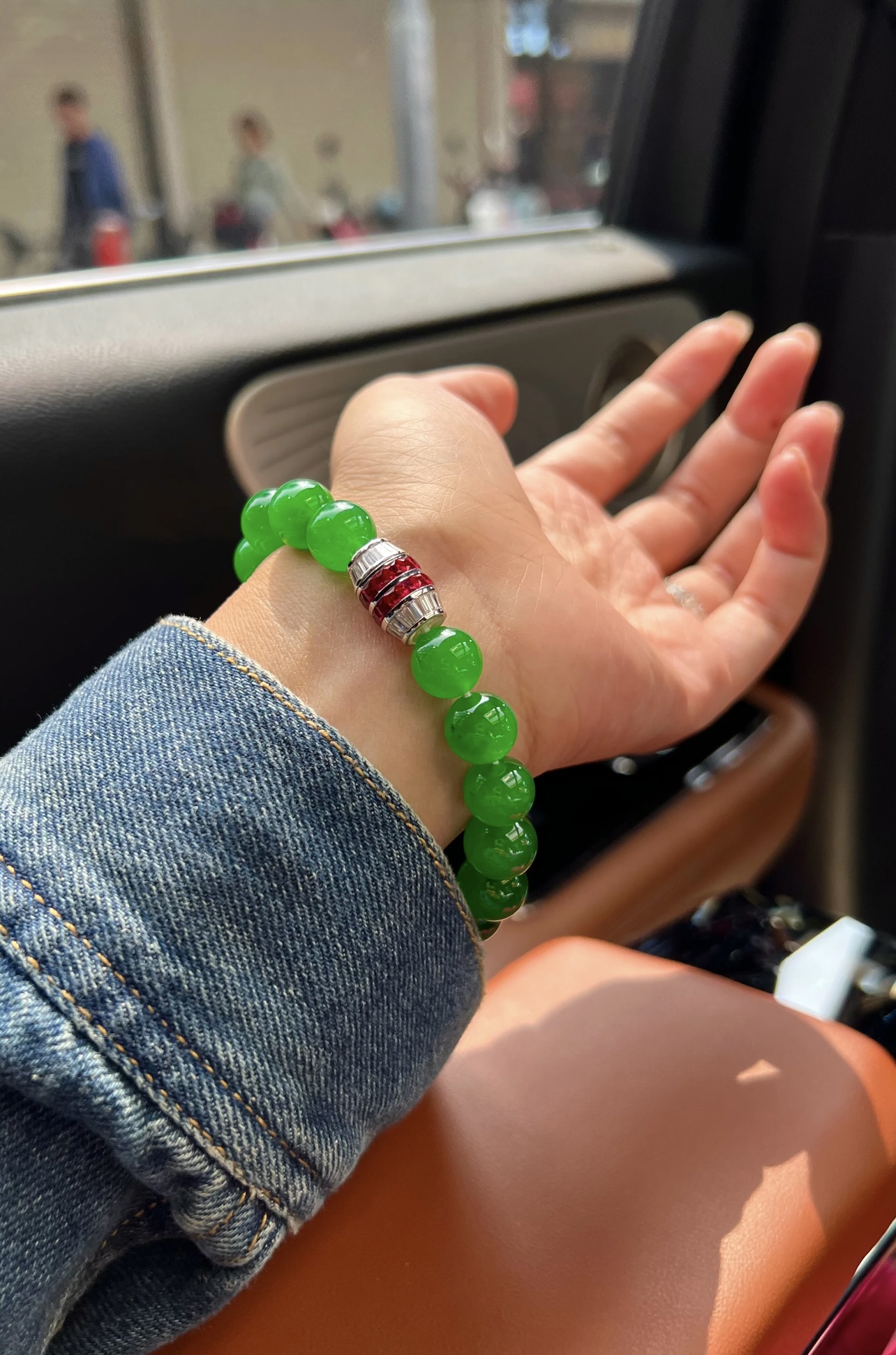 （天然缅甸翡翠A货，满绿珠子专拍链接）拍一颗发一颗。